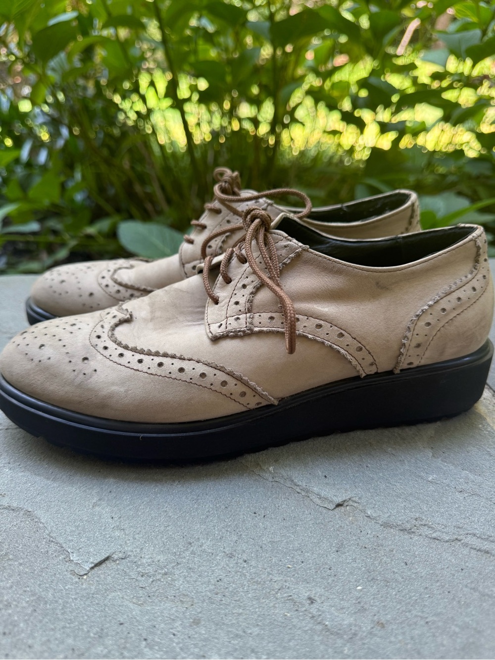 Light Gray Leather Shoes